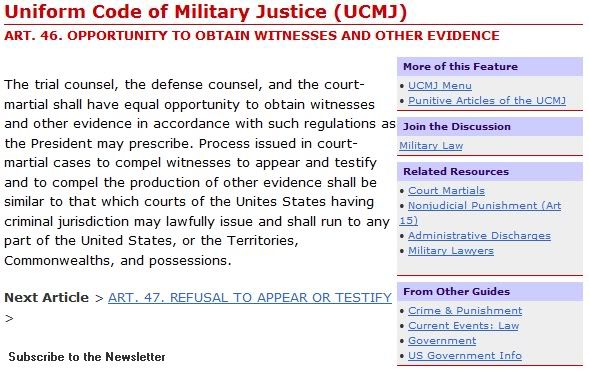 Ucmj Articles 92