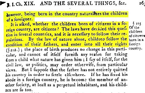 England law not natural born citizen