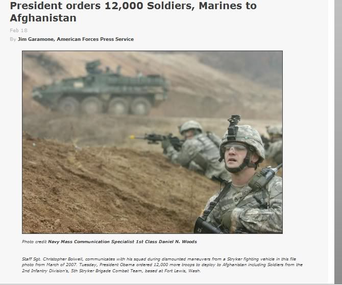 Obama Orders to Afganistan Top of article