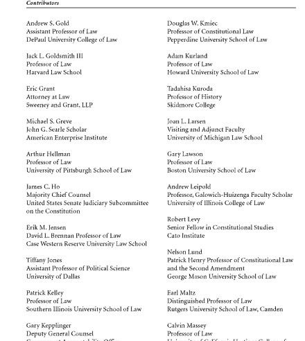 Meese's Heritage Constitution guide Contributors pg2