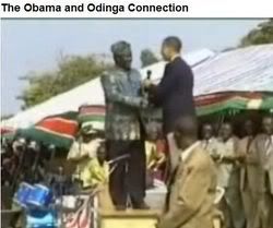 Obama Odinga Kissing