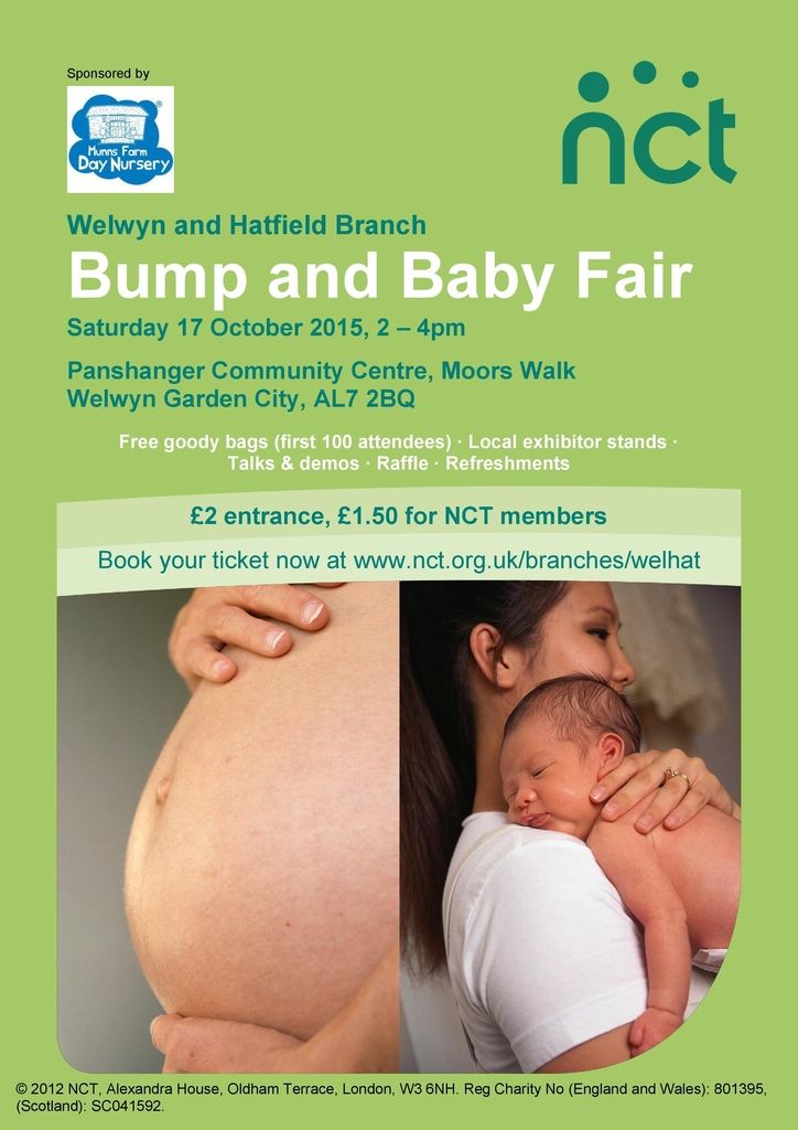 NCT Welwyn and Hatfield Bump and Baby Fair 2015