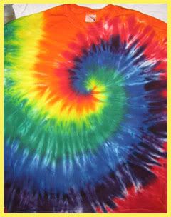 Rainbow Sprial Tie-Dyed Long-Sleeve T-Shirt, Adult XXL
