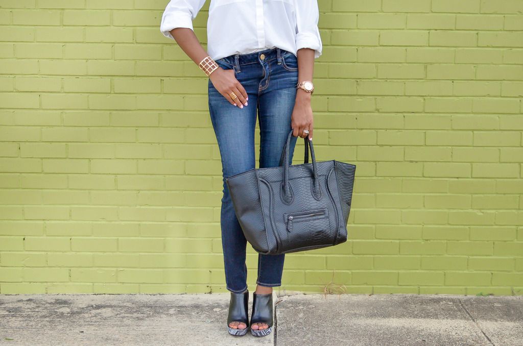 Blue Jeans, white shirt, nervous mommy panama hat, fedora, designer inspired celine handbag, sam edelman mules, wedge mules, shoe game, white shirt, blue jeans, dallas fashion blogger, fashion, fashion blogger, dallas blogger, black fashion blogger, lookbook, style diary, detroit blogger, black aviators, sam edelman shoes, just fab handbag, mossimo shirt