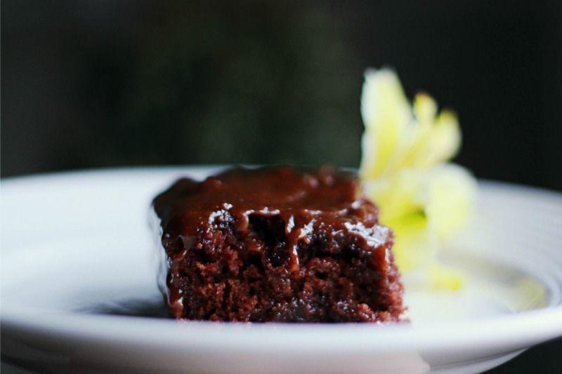 Home is with You // Skinnygirl Vegan Chocolate Cake with Peanut Butter Icing