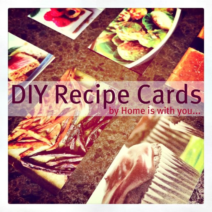 DIY Recipe cards // Home is with You