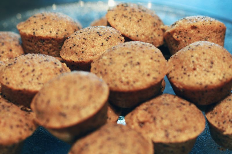 Mini Whole Wheat Lemon Poppy Seed Muffins: Home is with You