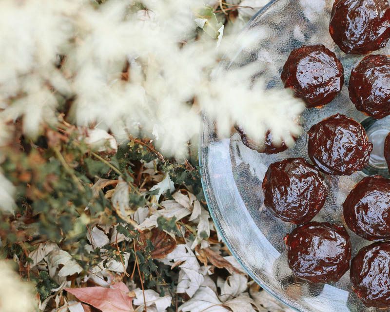 pumpkin recipe Pumpkin Muffins with Chocolate Peanut Butter Glaze Recipe // Home is with You