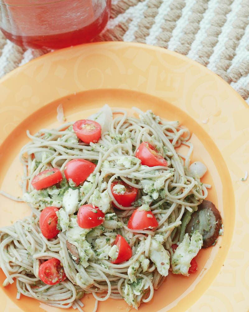 Soba Noodles with Steamed Fish and Veggies Recipe // Home is with You