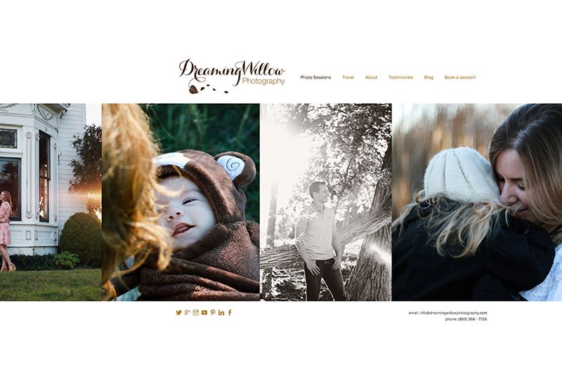 Dreaming Willow Photography Website