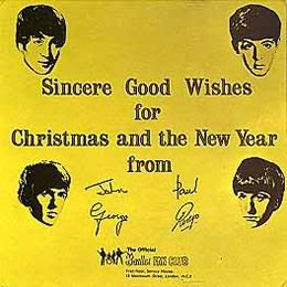 click for details of the Beatles' Christmas albums