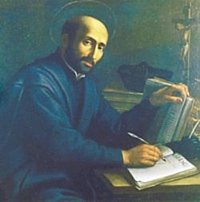 St Ignatius Loyola - click for a bio on the website of the Society of Jesus Oregon Province