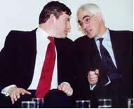 Prime Minister Gordon Brown and Chancellor Alistair Darling