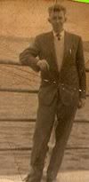 Dad posing with ever-present cigarette in Rothesay