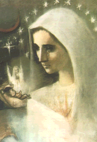 click to read the story of the painting of the Mother of the Unborn, apinted by Miss Lee Tidwell