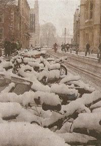 Cambridge in the snow, picture by David Johnson, thanks to Cambridge News - click to read more