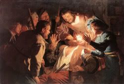 'The Dentist' by Gerrit van Honthorst, 1622, in the Gelämdegalerie, Dresden - click to see a larger picture