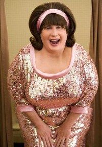John Travolta in Hairspray  - he might call this fat, I'd just say big-boned