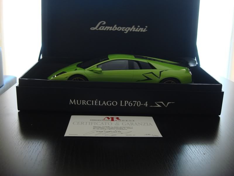 Lamborghini Murci lago Lp 6704 SV Green with gold wheels DX Exotic 
