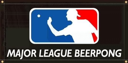 beer pong logo. AVP Volleyball eer pong