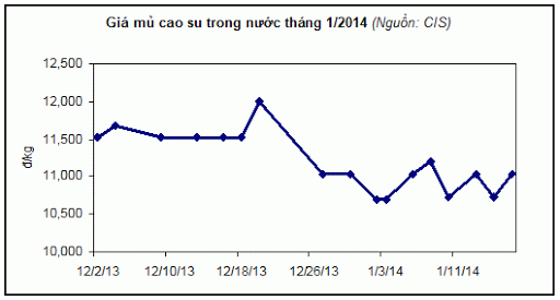 Báo cáo ngành hàng cao su tháng 1.2014