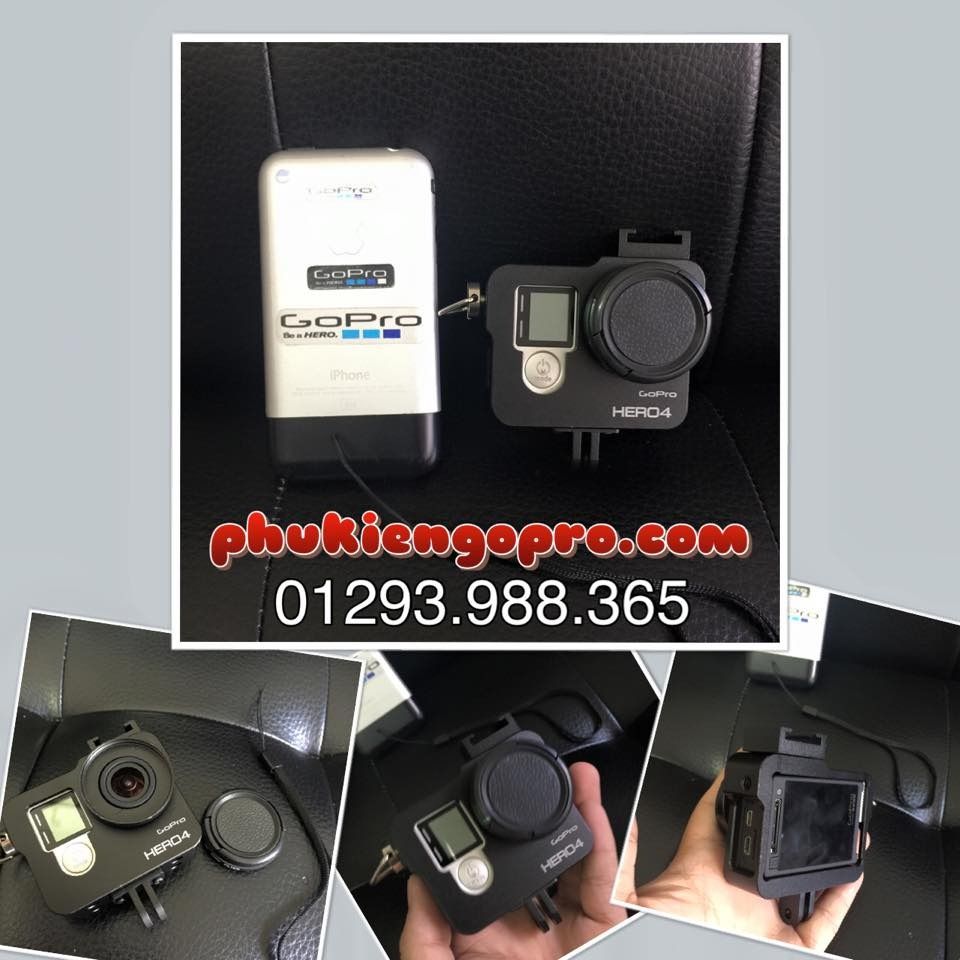 Phụ Kiện GoPro - Bán Gậy Khung nhôm cho GoPro kim loại bảo vệ GoPro Hero 3 3+ 4 Metal Housing Case - 1