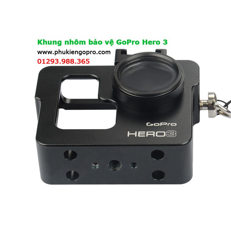Phụ Kiện GoPro - Bán Gậy Khung nhôm cho GoPro kim loại bảo vệ GoPro Hero 3 3+ 4 Metal Housing Case