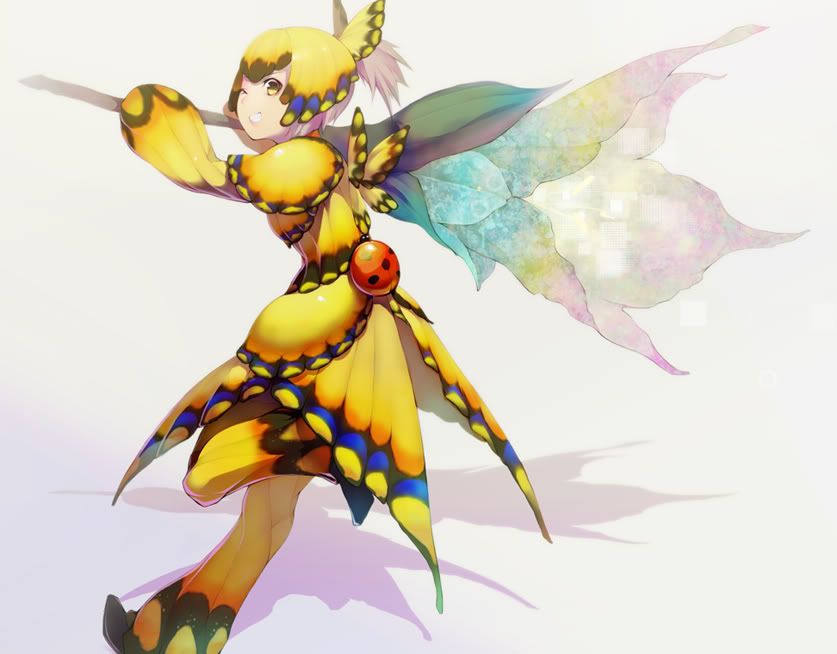Butterfly flower anime girl Pictures, Images and Photos