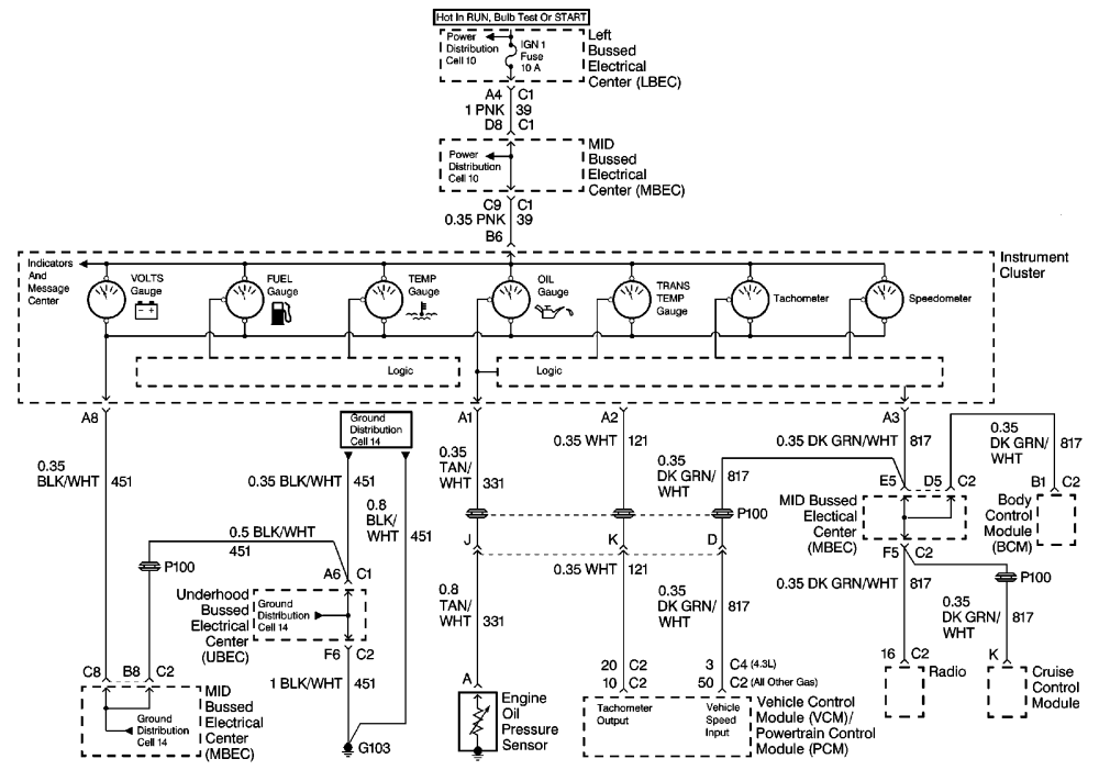 Gm Instrument Cluster Wiring Diagram