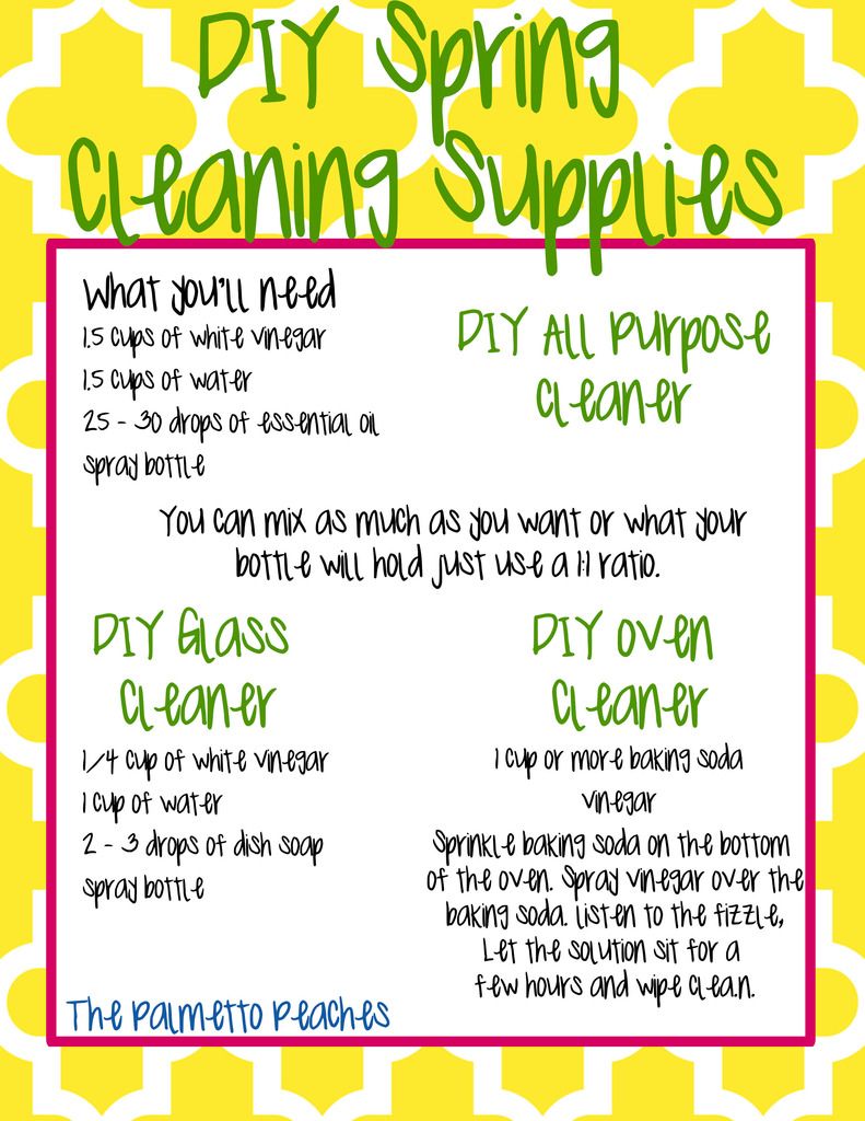 Spring Cleaning Printable