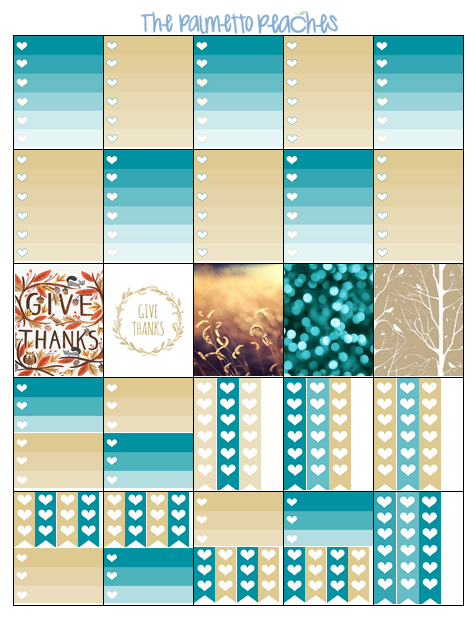 November Planner Free - Stickers - The Palmetto Peaches