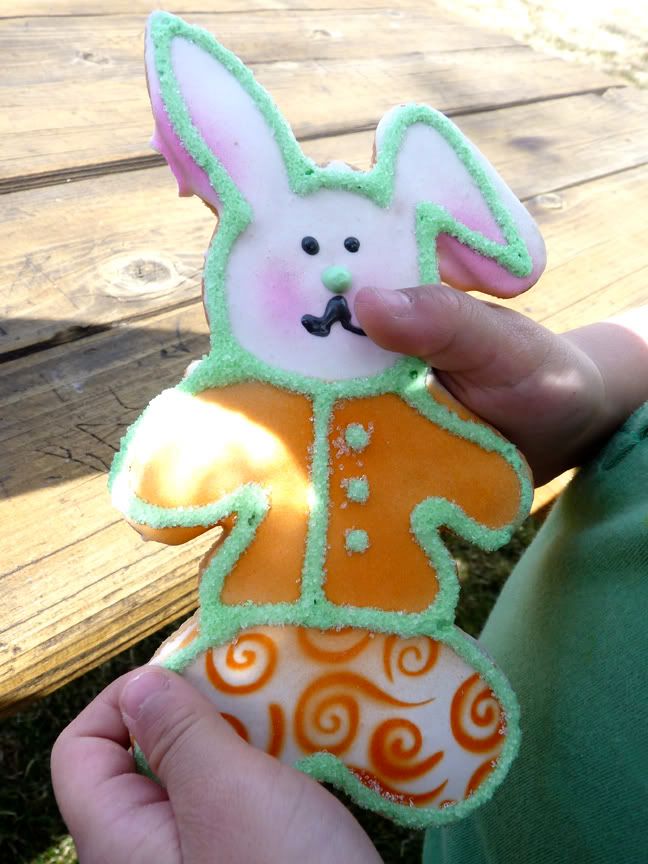Wavy got the bunny