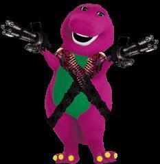 Barney With Gun