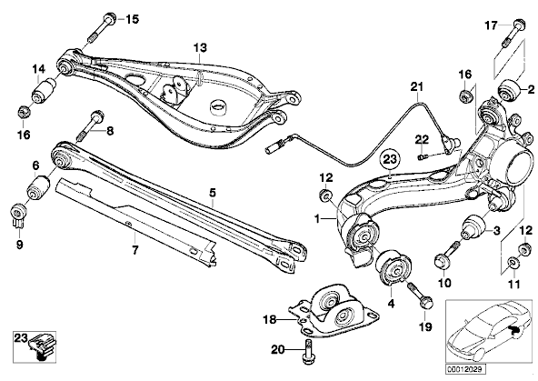 Bmw e46 rear suspension diagram #5