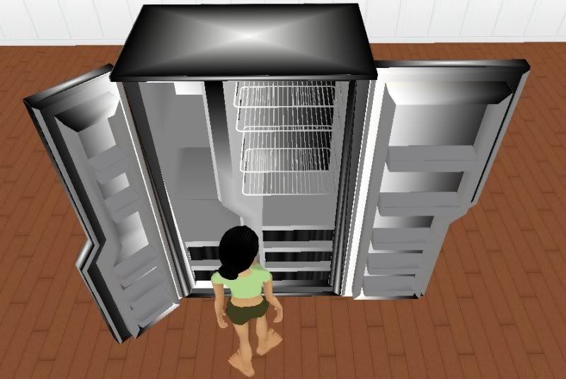 Refrigerator Animated 2 poses