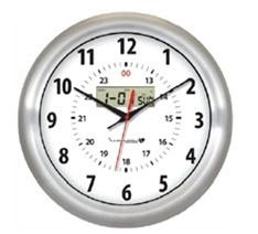 Brushed Aluminium Clock IW-2