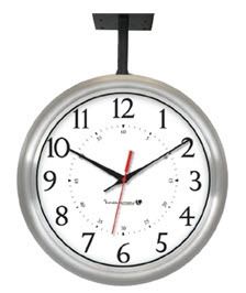 Hanging Brushed Aluminuim Clock IW-1