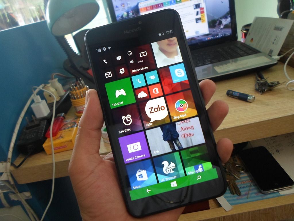 Lumia 640xl xanh đẹp ko tì vết ra đi - 1