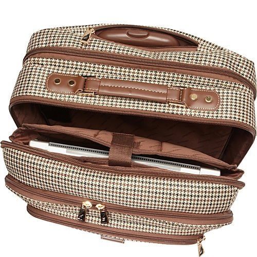 London Fog Rolling Luggage 17" Wheeled Laptop Notebook Carry Case Bag