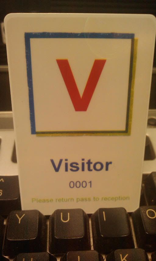 visitor badge