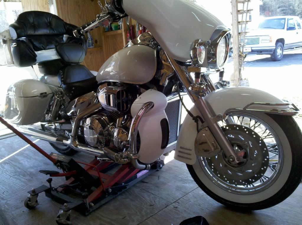 working on another set of hard lowers. Honda VTX 1300 / VTX 1800