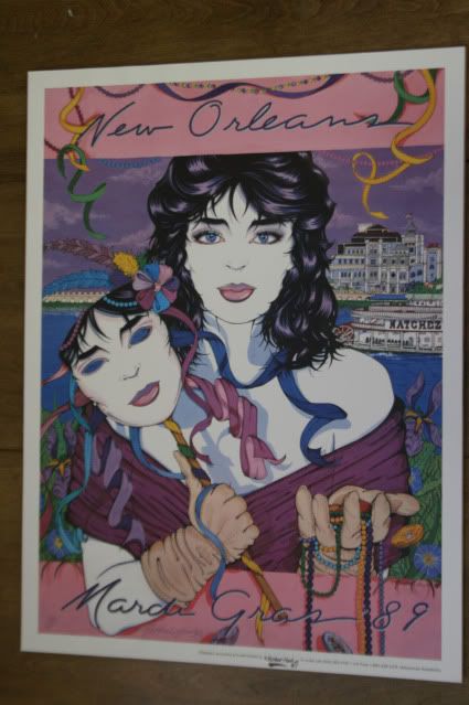 vintage mardi gras poster 1983