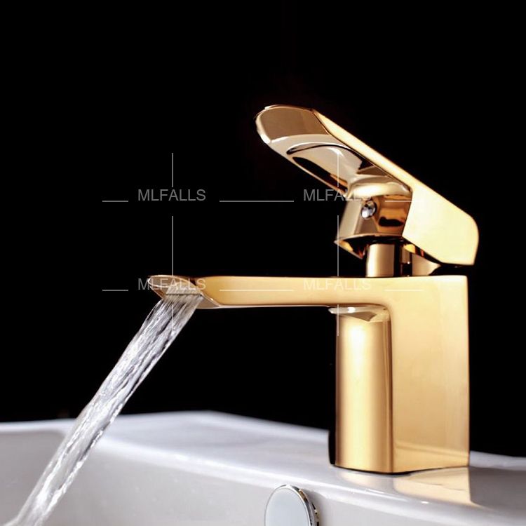 ... Hole Gold Finish Bathroom Wash Face Basin Sink Faucet Mixer Tap eBay