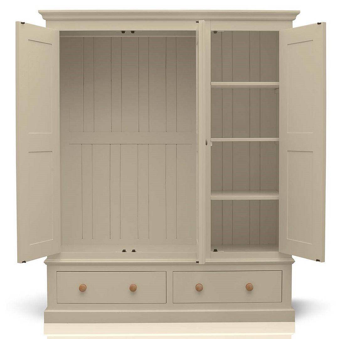 Devon Painted Pine Furniture Triple Wardrobe Large Cupboard eBay
