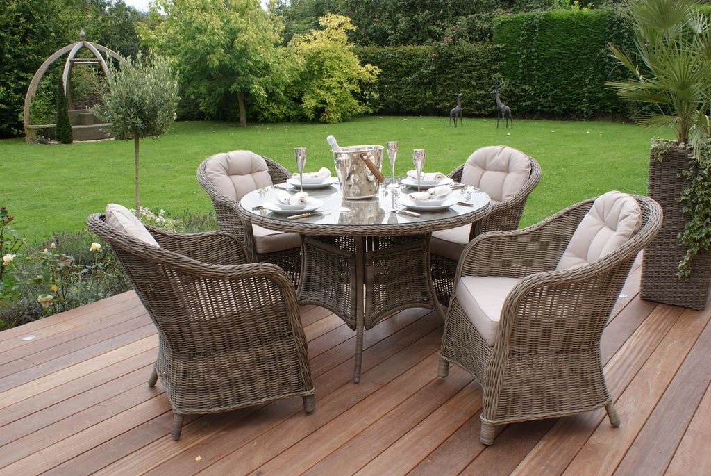 dorchester rattan garden furniture 4 seater round dining table round chair set - Rattan Garden Furniture 4 Seater dorchester rattan garden furniture 4 seater round dining table round chair set - Rattan Garden Furniture 4 Seater