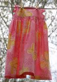 Sweet Summer Sun Dress -Pink with Yellow Butterflies