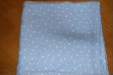 Flannel Receiving Blanket  in Baby Blue with Stars