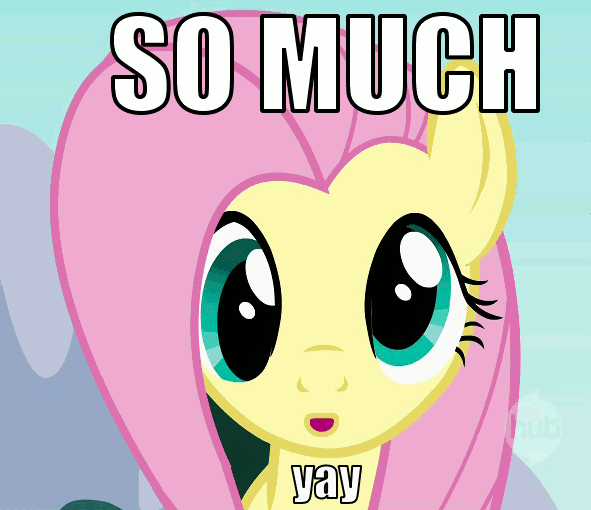 My little pony friendship is magic animation photo: my little pony 776220-20animated20fluttershy20yay.gif