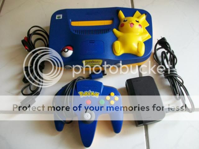 Nintendo 64 Pikachu Pokemon Blue & Yellow Plus 17 Games 045496850883 