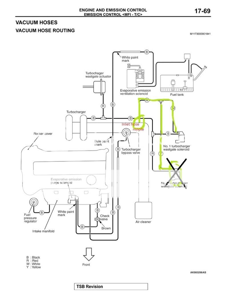 WTB OEM vacuum line EvolutionM Mitsubishi Lancer and Lancer